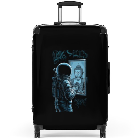 Astronaut Buddha Suitcases, Graffiti Street