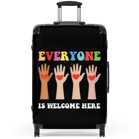 Everyone Is Welcome Here Idaho Teacher Suitcases