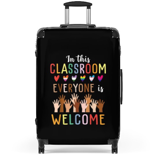 Everyone Is Welcome Here Idaho Teacher Suitcases