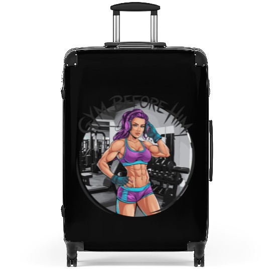 Gym Before Him for a Sporty women Suitcases