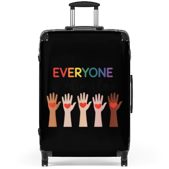 Everyone Is Welcome Here Idaho Teacher Suitcases