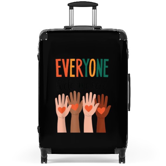 Everyone Is Welcome Here Idaho Teacher Suitcases
