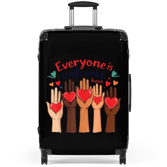 Everyone Is Welcome Here Idaho Teacher Suitcases
