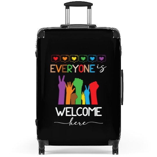 Everyone Is Welcome Here Idaho Teacher Suitcases