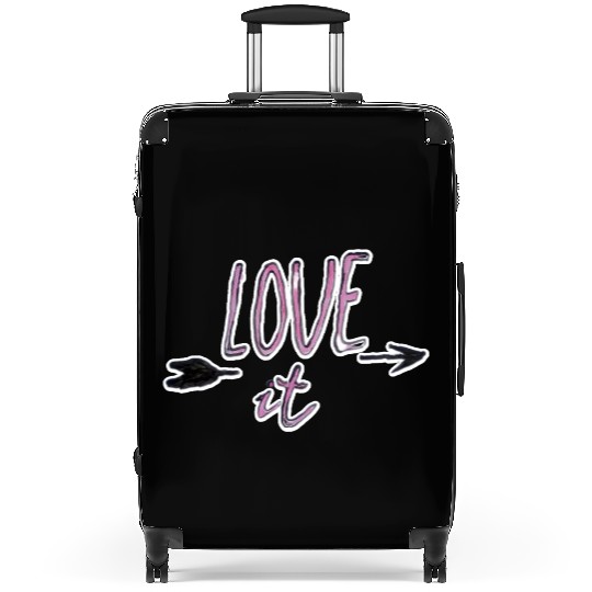 Love it typography Suitcases