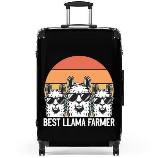 Funny Alpaca Farmer - Best Llama Farmer Suitcases