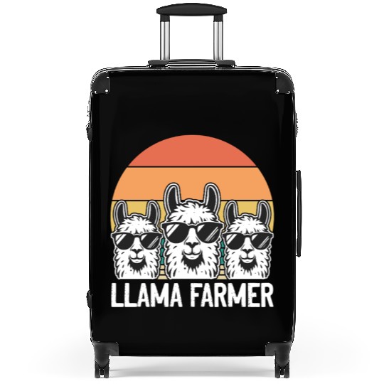 Llama Farmer - Funny Llama Alpaca Farmer Suitcases