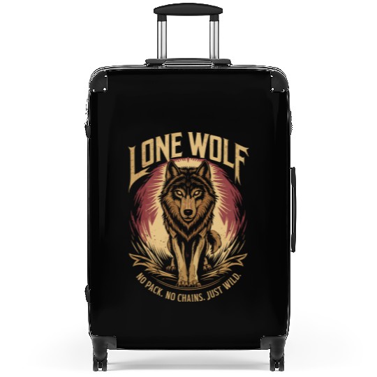 Lone Wolf - No Pack, No Chains, Just Wild Suitcases