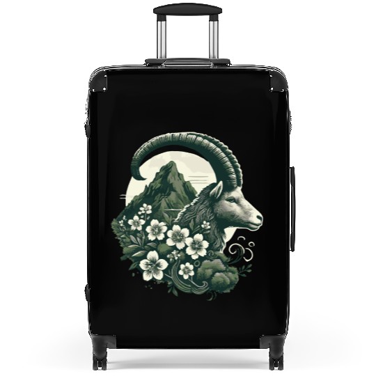 Capricorn Zodiac Sign - Mountain Goat Astrology Suitcases