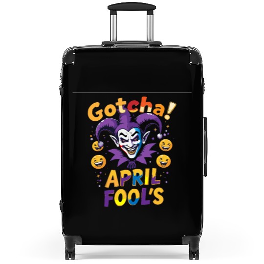 "Gotcha! April Fool’s – Funny Jester & Prank Suitcases