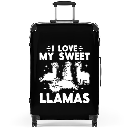Alpaca Lover Llama Lover - I love my sweet Llamas Suitcases