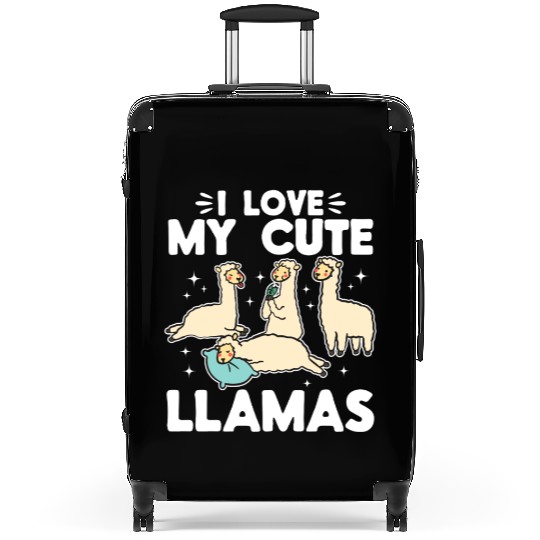 Alpaca Lover Llama Lover - I love my cute Llamas Suitcases
