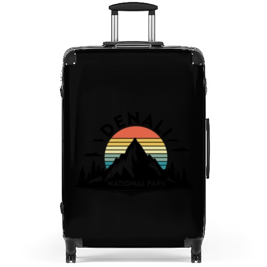 Retro Denali National Park US Vintage Denali Suitcases