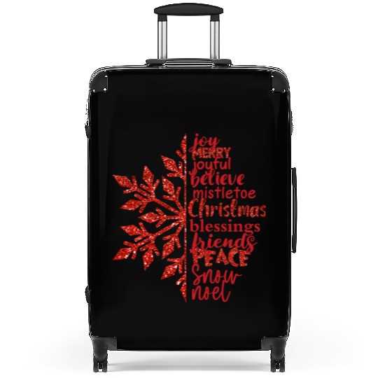 Queen bundle Christmas snowflake sublimation Suitcases
