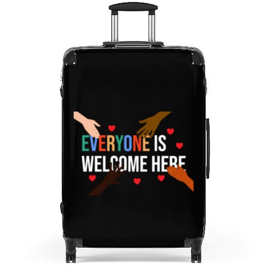 Everyone is welcome here Idaho Teacher Suitcases