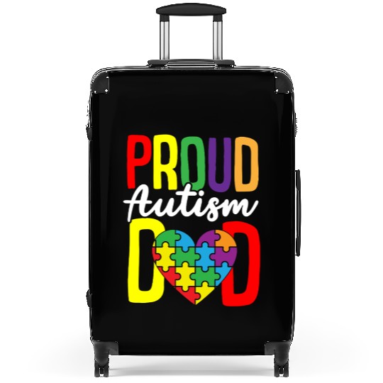 Autism Puzzle - Proud Autism Dad Suitcases