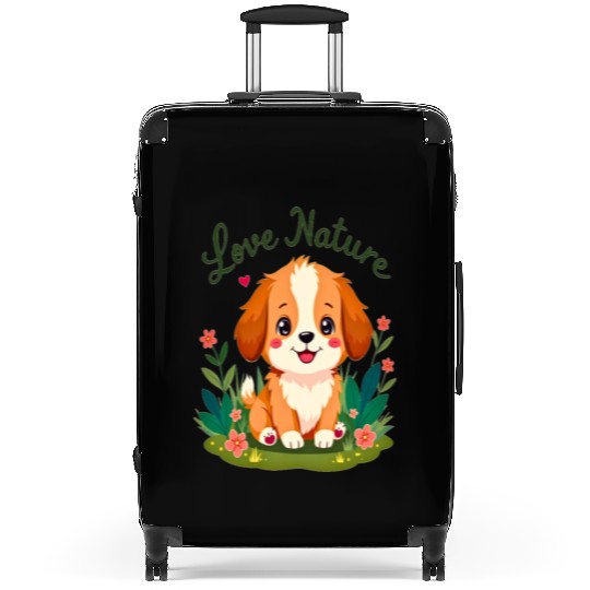 Suitcases, Love Nature | Cute Dog Love for the Earth