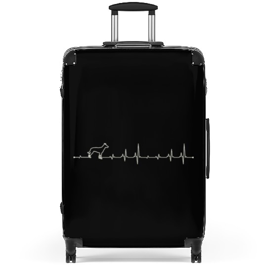 Heartbeat Belgian malinois dog Suitcases