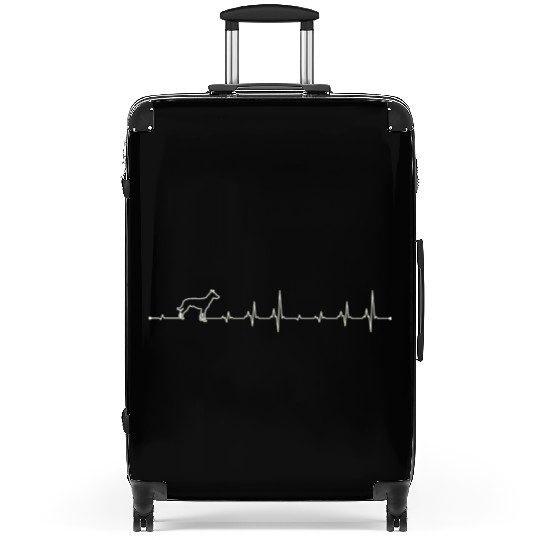 Heartbeat Belgian malinois dog Suitcases