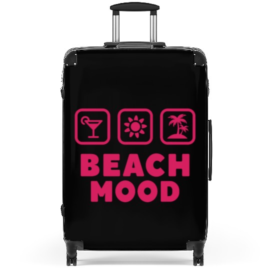 Beach Mood Summer Sun Sea Vacation Cocktail Suitcases