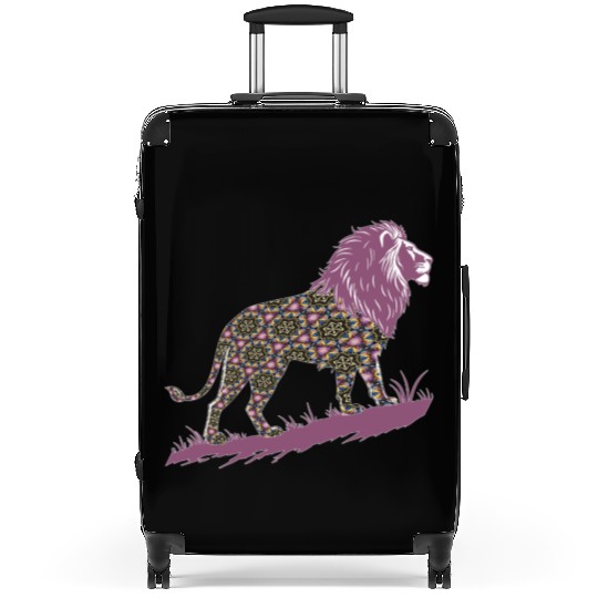 Star of David Pattern 1 Lion of Judah Suitcases