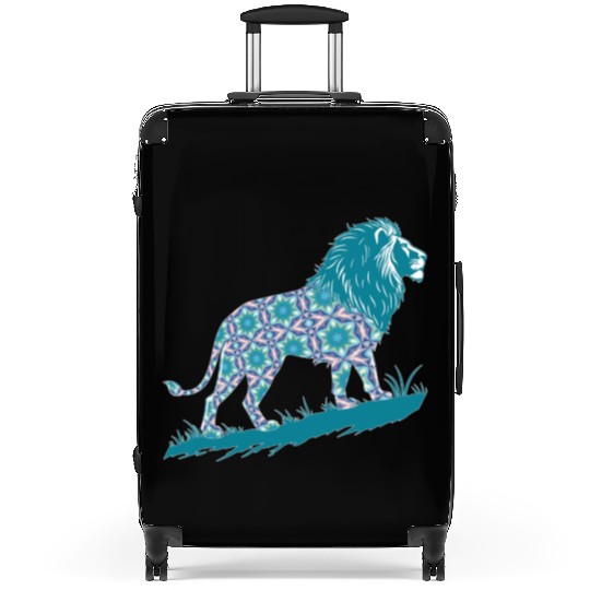 Star of David Pattern 8 Lion of Judah Suitcases