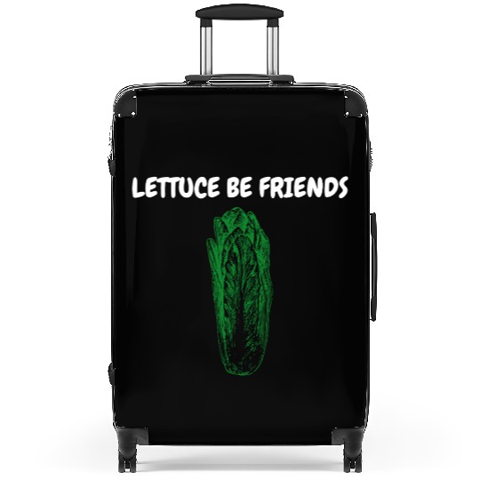 "Lettuce Be Friends" Funny Quote | Gardening Gift Suitcases