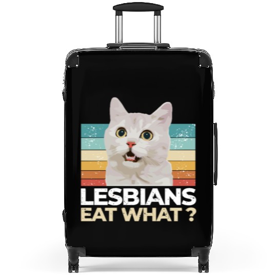 Lesbians Eat What? Funny Offensive Suitcases