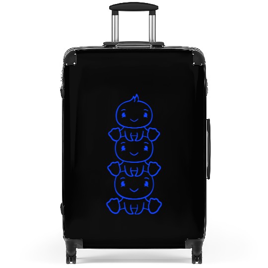 3 Ducks Tower Friends Children Piggyback Sitting Suitcases