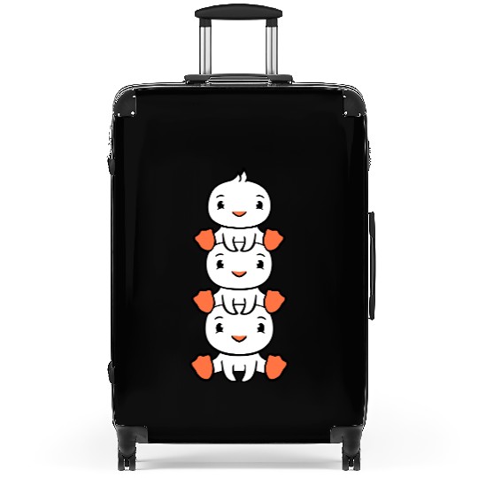 3 Ducks Tower Friends Children Piggyback Sitting Suitcases