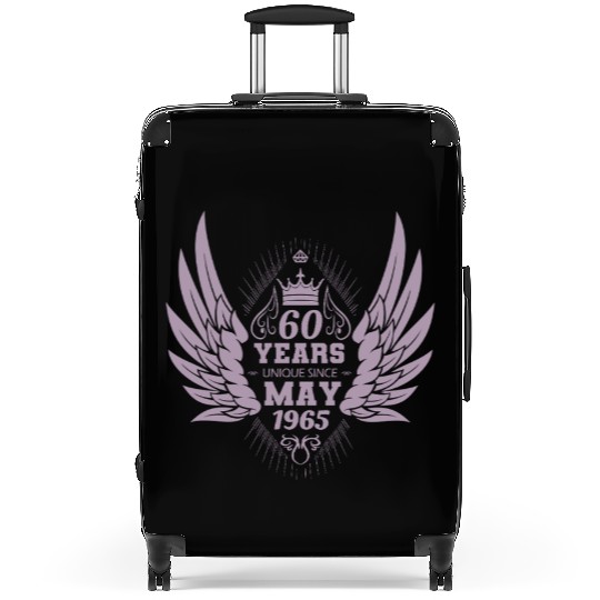 60th birthday angel wings unique since May 1965 Suitcases