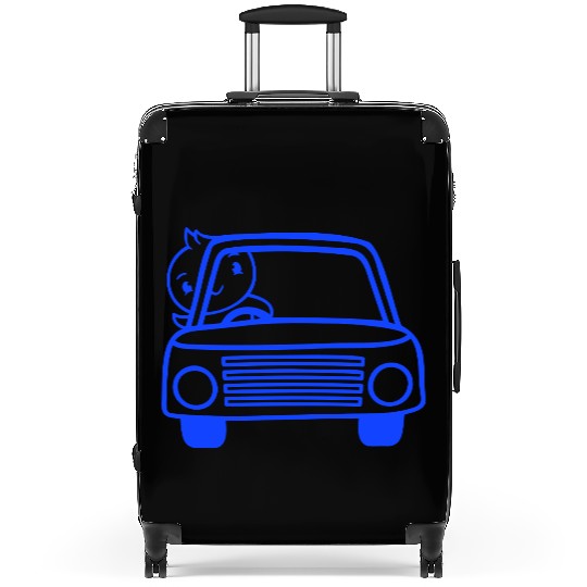Duck Car Driver Fast Vehicle Greeting Waving Cute Suitcases