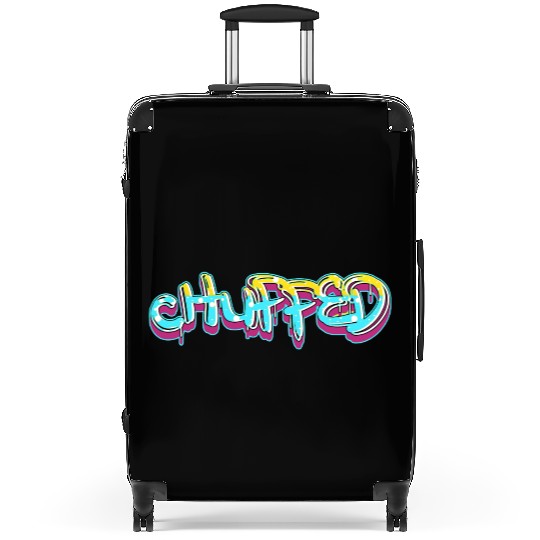 CHUPPED  finish in light blue Suitcases