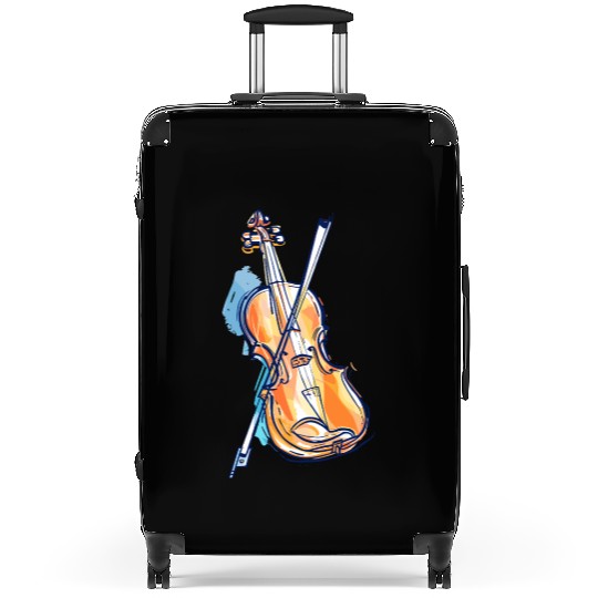 Violin Drawing Suitcases