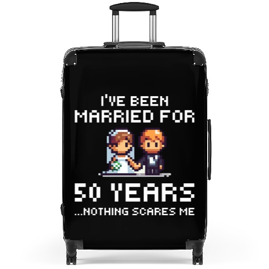 Couples Married 50 Years - Funny 50th Wedding Anni Suitcases