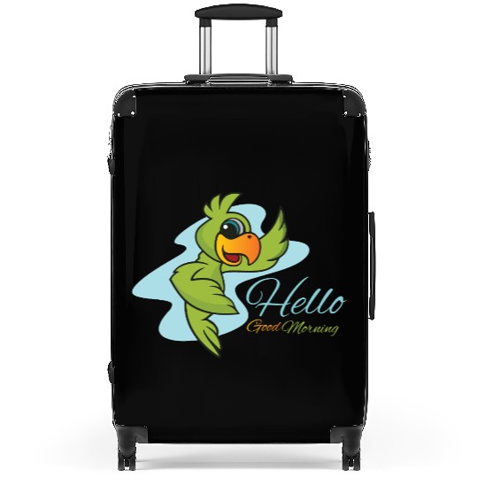 HELLO parrot bird pirate kids Suitcases