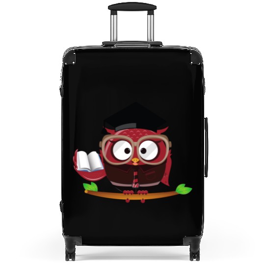 Every Student Can Learn Owl Quote Saying Teacher Suitcases