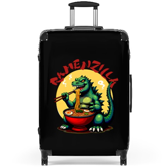 RamenZilla Ramen Noodle Loving Kaiju Monster Suitcases