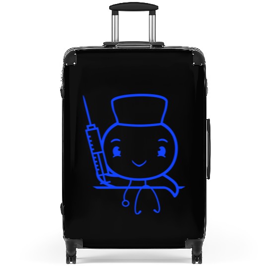 Duck nurse doctor syringe hospital sweet cute cool Suitcases
