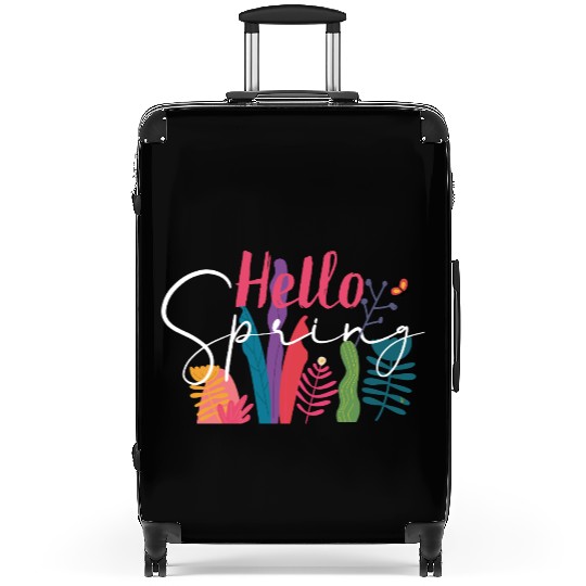 Hello Spring – A Cheerful Seasonal Greeting Suitcases