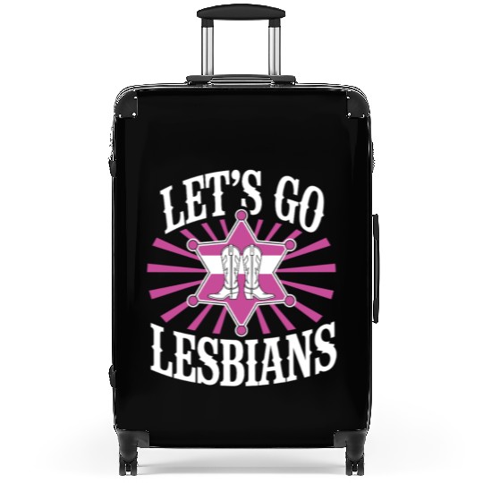 Let’s Go Lesbians Subtle Lesbian Pride Suitcases