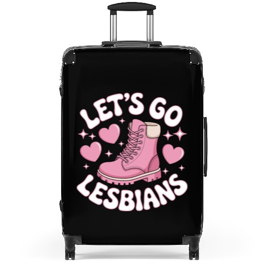 Let’s Go Lesbians Subtle Lesbian Pride Suitcases