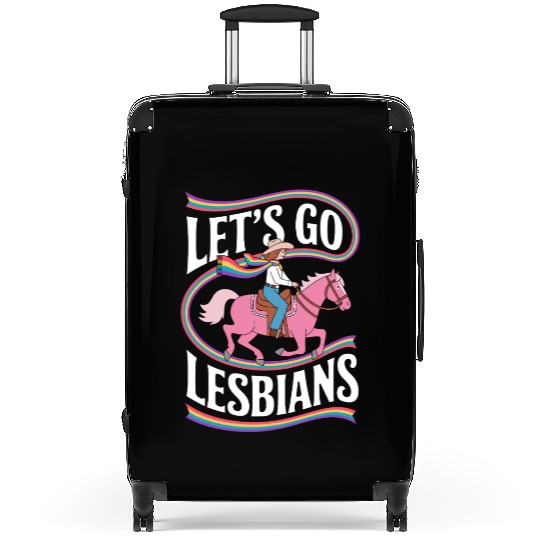 Let’s Go Lesbians Subtle Lesbian Pride Suitcases