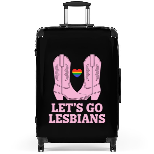 Let’s Go Lesbians Subtle Lesbian Pride Suitcases