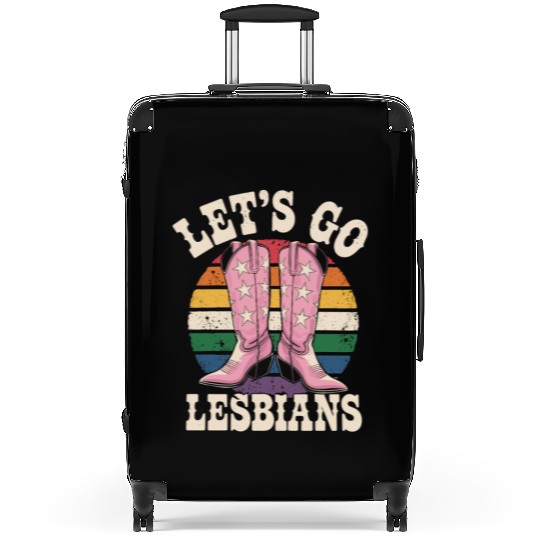 Let’s Go Lesbians Subtle Lesbian Pride Suitcases