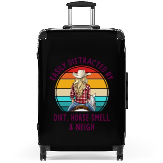 Horse Girl Vibes Suitcases