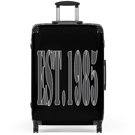 EST. 1985 Gray Edition Suitcases – Timeless Vintage