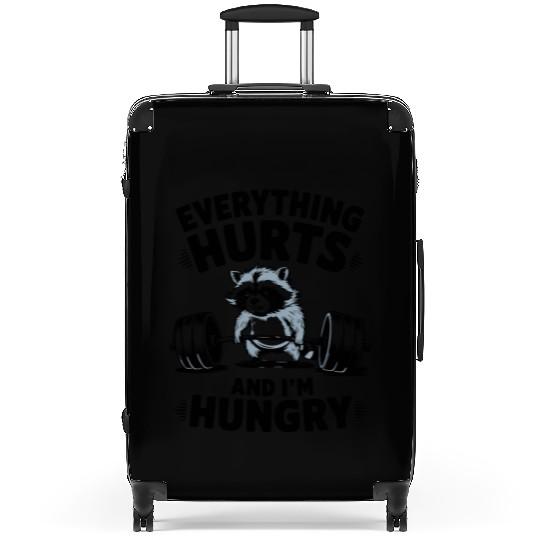 Everything Hurts And I'm Hungry Fitness Gym Sport Suitcases