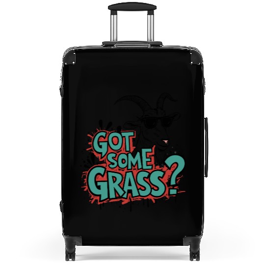 Goat Some Grass? Meme Goat Energy Suitcases