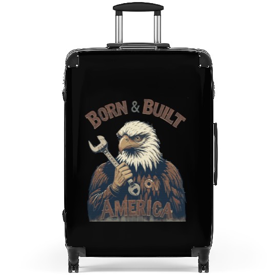 Born & Built in America Suitcases - Eagle Mechanic